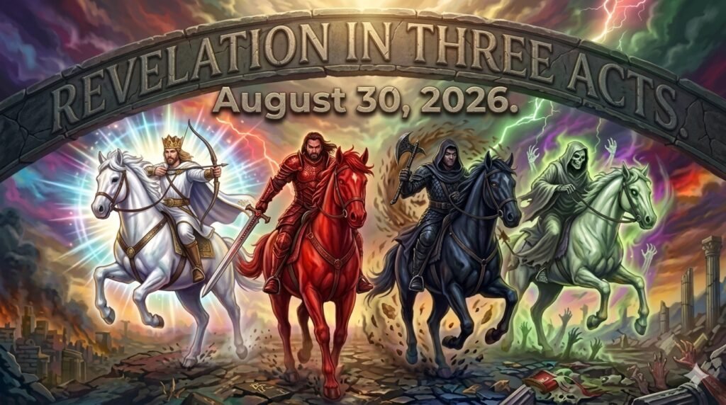 Revelation In Three Acts – August 30, 2026